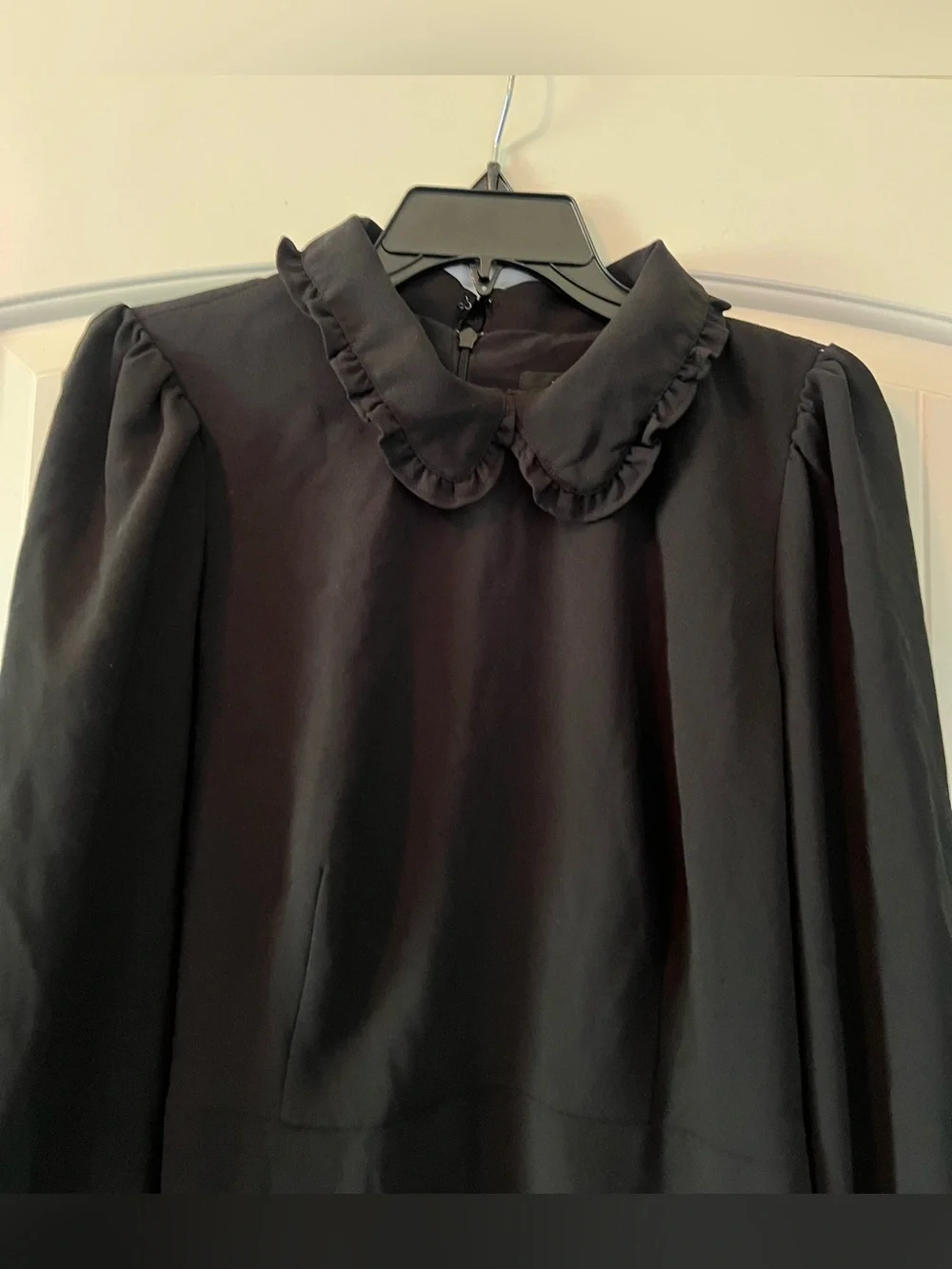 J.Crew A-line Dress With Ruffle Collar Wednesday Adam’s Dress Women’s Size 10